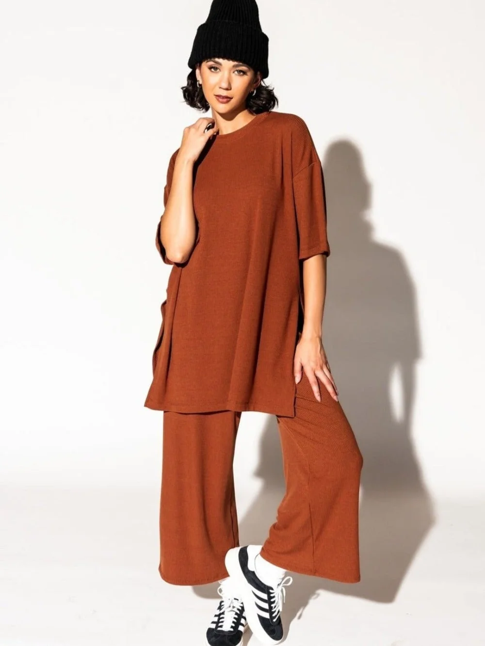 Dressed in LALA cozy rust